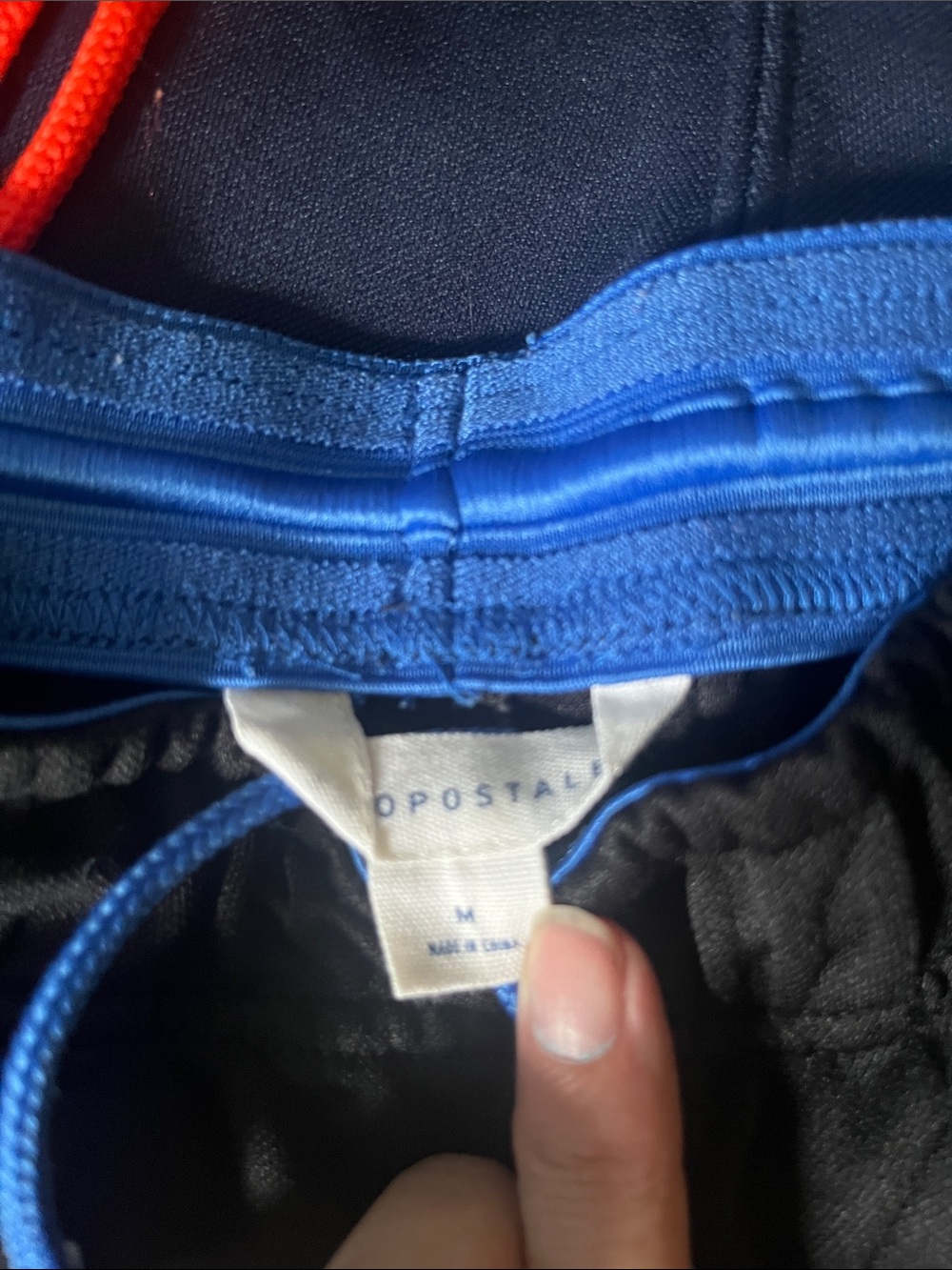 3-Pack Athletic Joggers with Contrast Drawstrings - Black & Navy & Gray - Picture 3 of 6